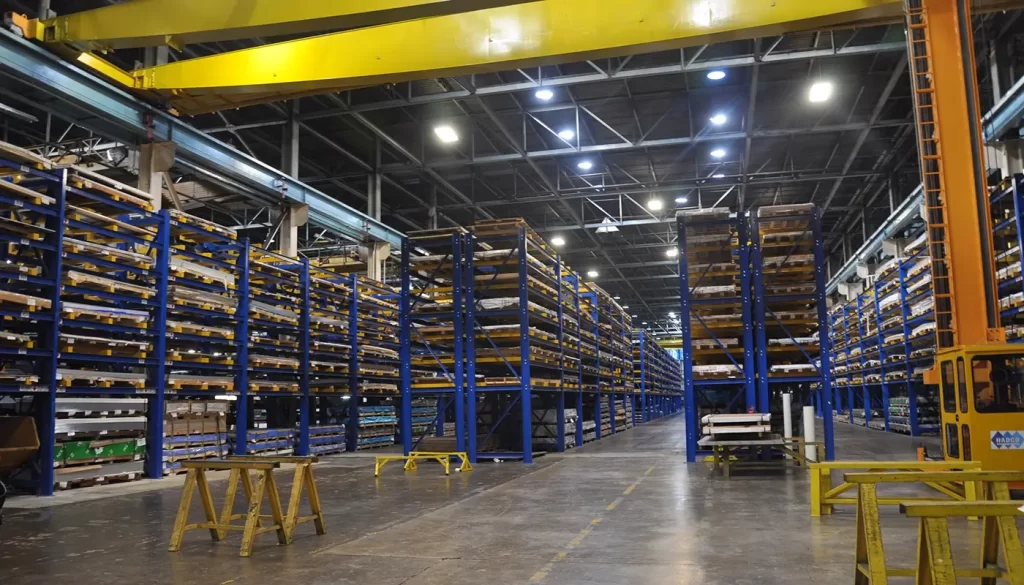 high bay lights in warehouse