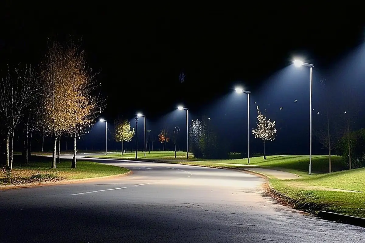 LED street lights in Parks