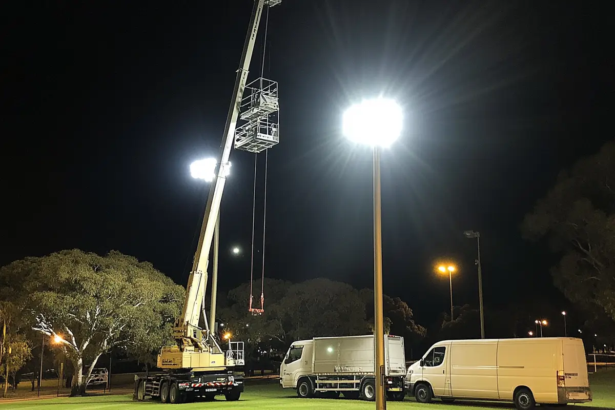 lighting pole retrofit